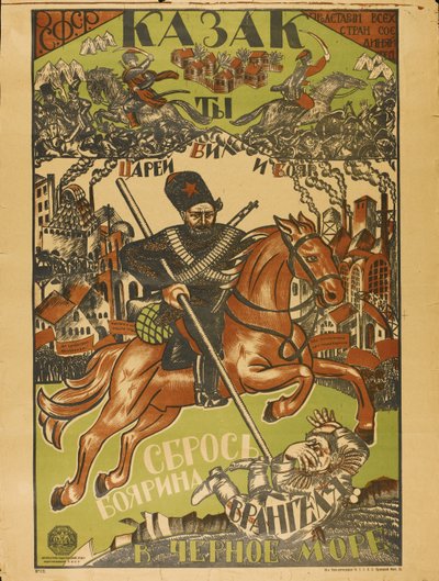 Cossack Throw Wrangel nel Mar Nero Poster da Unbekannt