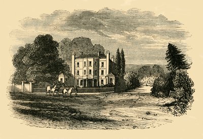 Accademia del Dr. Glennie, Dulwich Grove, nel 1820, c1878 da Unbekannt