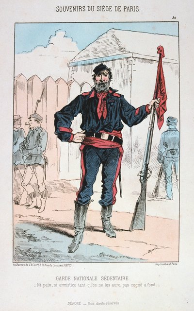 Garde Nationale Sedentaire, Assedio di Parigi, 1870-1871 da Unbekannt