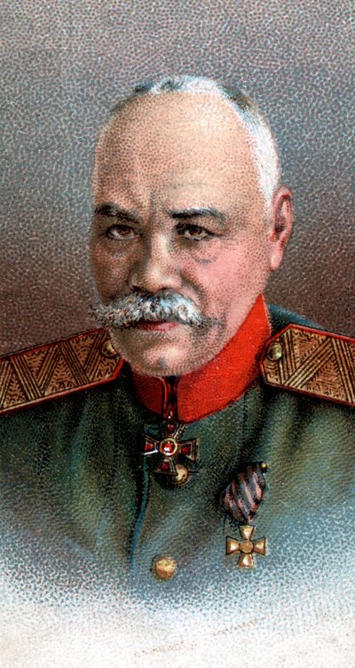 Generale Mikhail Vasilevich Alexeiev 1857-1918, soldato russo, 1917 da Unbekannt