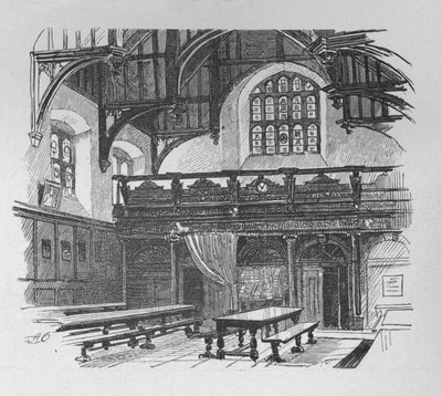 Grays Inn Hall, 1890 da Unbekannt