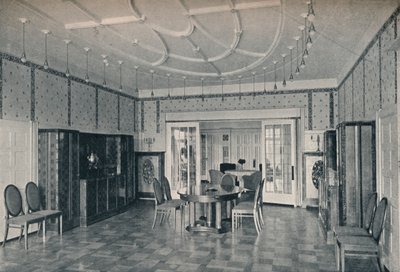 Casa vicino a Bielefeld, La sala da pranzo, c1912 da Unbekannt