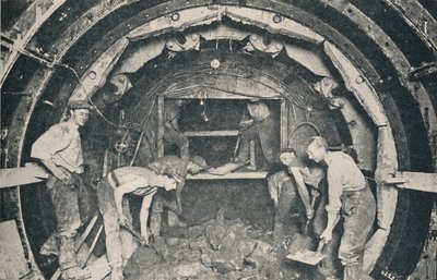 Dentro uno scudo di tunneling Greathead, 1926 da Unbekannt