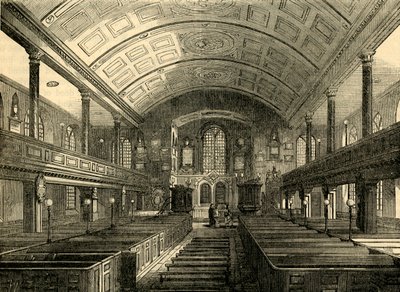 Interno della Chiesa di Kensington, 1850, c1876 da Unbekannt