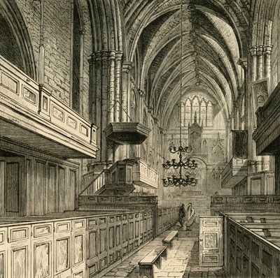 Interno della Chiesa di San Salvatore, c1878 da Unbekannt