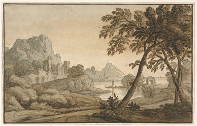 Paesaggio italiano, 1700s da Unbekannt