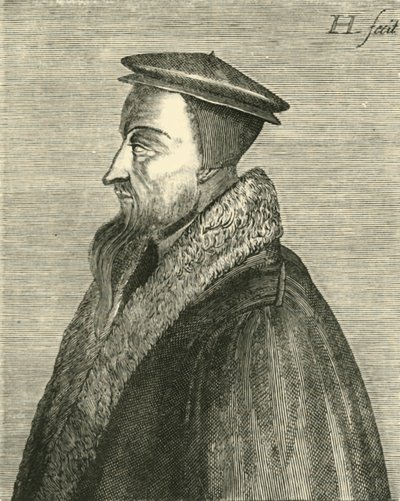 Giovanni Calvino, c1540-1560 da Unbekannt