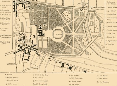 Kensington nel 1764, c1876 da Unbekannt