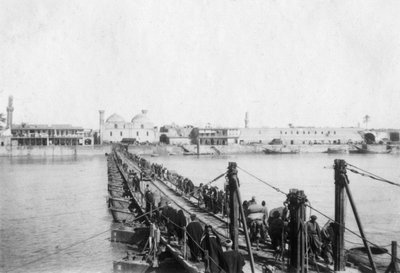 Ponte di barche di Kotah, Baghdad, Iraq da Unbekannt