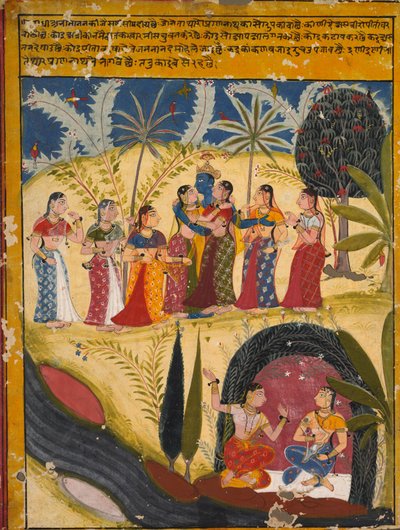 Krishna e Gopi, c. 1660 da Unbekannt