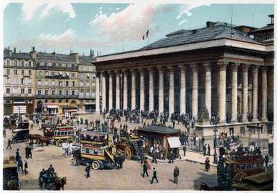 La Borsa, Parigi, c1900 da Unbekannt