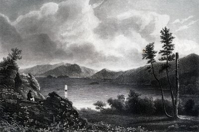 Lago George, New York, 1855 da Unbekannt