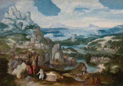 Paesaggio con San Girolamo penitente da Unbekannt