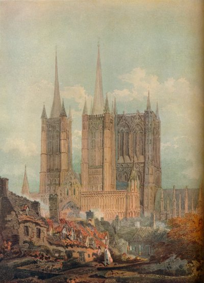 Cattedrale di Lincoln, 1794, 1921 da Unbekannt