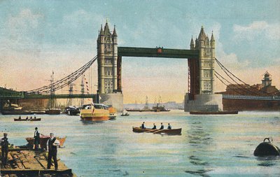 Londra - Tower Bridge, 1908 da Unbekannt