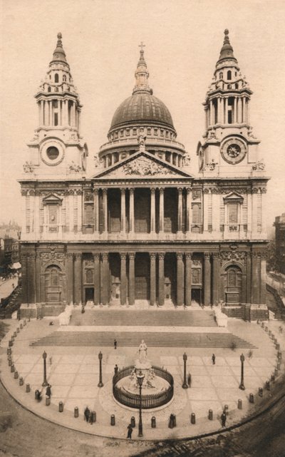 Londra, Cattedrale di San Paolo, 1924, c1900-1930 da Unbekannt