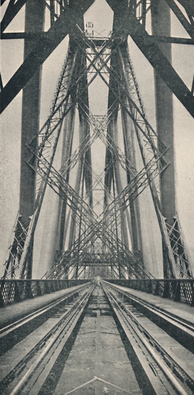 Guardando attraverso il ponte Forth, 1926 da Unbekannt