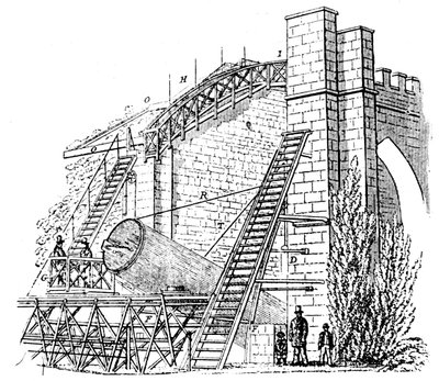 Telescopio riflettore da 72 pollici di Lord Rosse, 1849 da Unbekannt