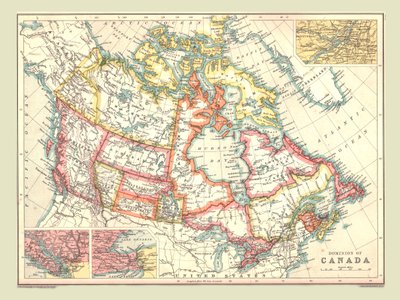 Mappa del Dominio del Canada, 1902 da Unbekannt