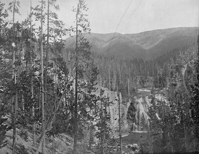 Fiume Missouri, sotto le Great Falls, Montana, c1897 da Unbekannt