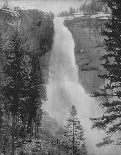 Nevada Fall nella Yosemite Valley, XIX secolo da Unbekannt