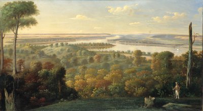 Sul fiume Ohio, ca. 1840 da Unbekannt