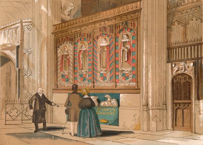 Schermo dipinto, Cappella di San Giorgio, c1845, 1864 da Unbekannt