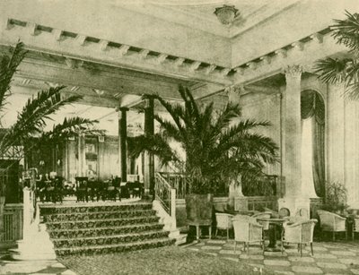 Palm Court e Lounge nel Majestic, c1930 da Unbekannt