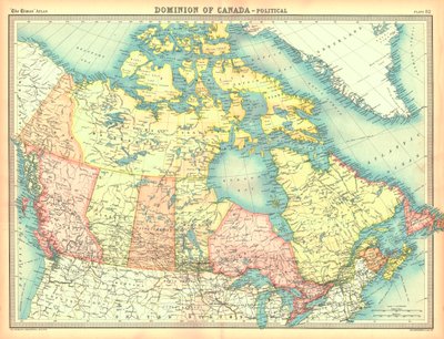 Mappa politica del Dominio del Canada da Unbekannt