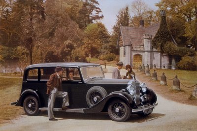 Poster pubblicitario per auto Rolls-Royce, 1939 da Unbekannt