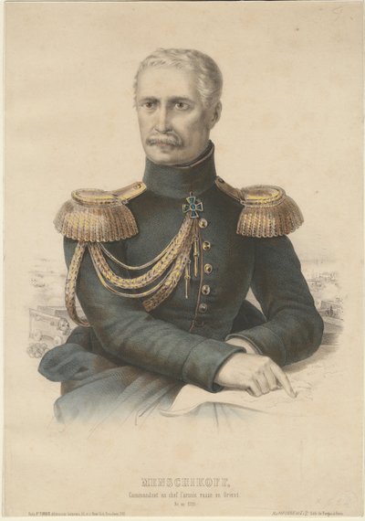 Principe Alexander Sergeyevich Menshikov 1787-1869, 1855 da Unbekannt