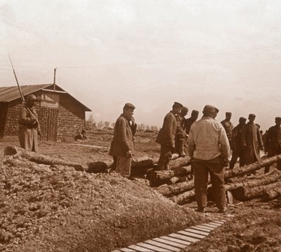 Prigionieri, Chalons, nord della Francia, c1914-c1918 da Unbekannt