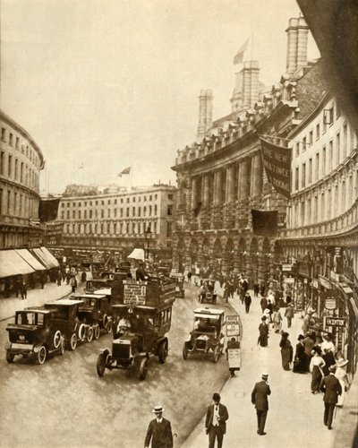 Regent Street, Londra, 1912 da Unbekannt