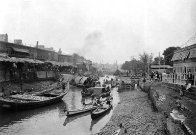 Scena dal ponte di Whitely, Ashar, Iraq, 1917-1919 da Unbekannt