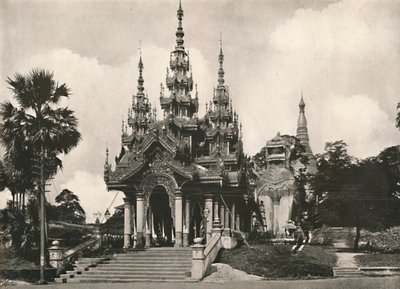 Ingresso sud alla Pagoda Shwe Dagon, Rangoon da Unbekannt