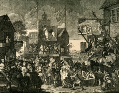 Fiera di Southwark. Dopo il quadro di Hogarth, c1878 da Unbekannt