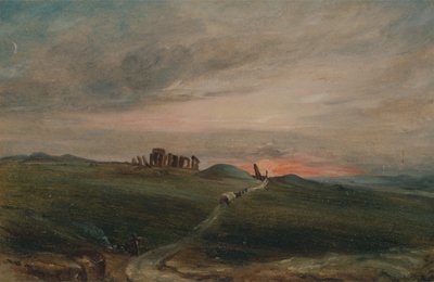 Stonehenge al tramonto, 1836 da Unbekannt