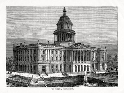 Il Campidoglio, Sacramento, California, USA, 1877 da Unbekannt