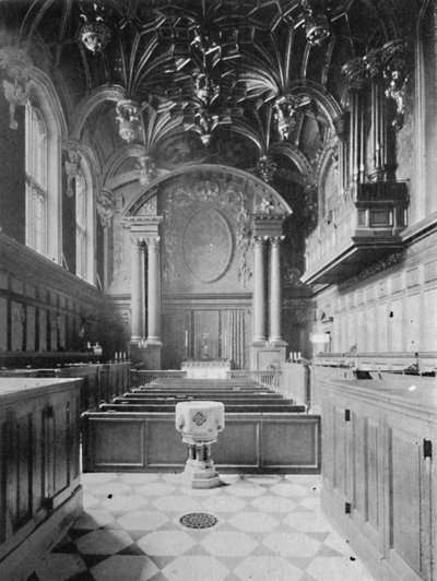 La cappella, Hampton Court Palace, 1903 da Unbekannt