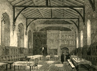 La sala del college, 1881 da Unbekannt