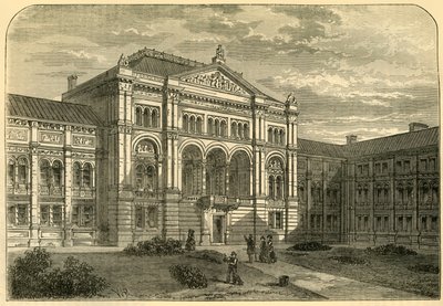 La corte della stazione di South Kensington, c. 1876 da Unbekannt