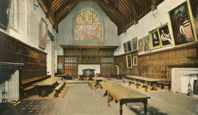 La sala da pranzo, Eton College, 1910 da Unbekannt