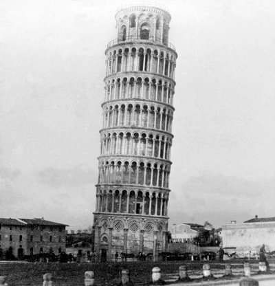 La Torre Pendente di Pisa, Italia, 1892 da Unbekannt