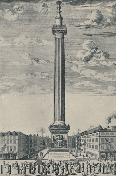 Il Monumento di Londra, c1685, 1920 da Unbekannt