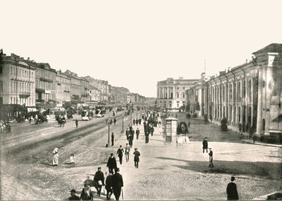 La Prospettiva Nevskij, San Pietroburgo, Russia, 1895 da Unbekannt