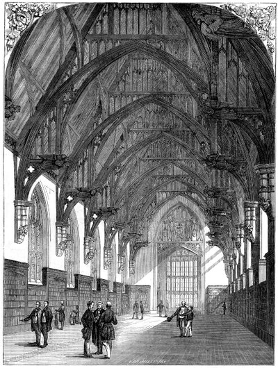 La nuova biblioteca del Middle Temple, 1861 da Unbekannt