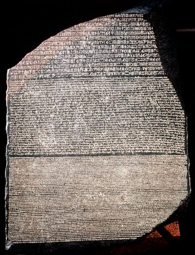 La Stele di Rosetta, 196 a.C. da Unbekannt