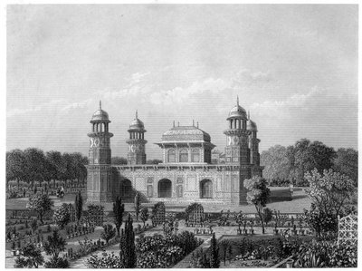 La tomba di Itimad-Ud-Daula, Agra, India, c1860 da Unbekannt