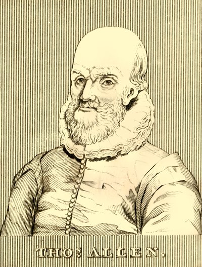 Thomas Allen, 1542-1632 da Unbekannt