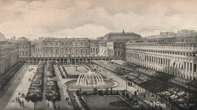 Veduta del Palais-Royal nel 1834 da Unbekannt